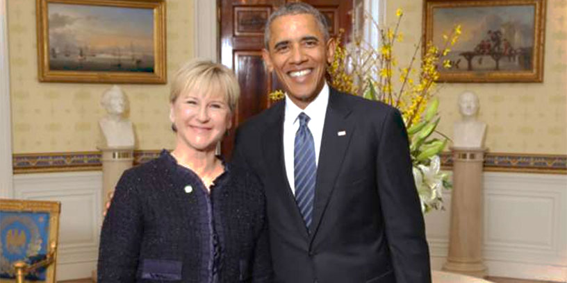 En nedrustningskonferens i Washington gav tillfälle till ett möte med Barack Obama. Foto: White House